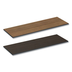 Alera® Reversible Laminate Table Top, Rectangular, 71.5w x 23.63d, Espresso/Walnut