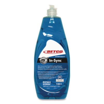 Betco® Symplicity™ In-Sync Hand Dishwashing Detergent, Fresh Ozonic Scent; 38 oz Bottle, 8/Carton Manual Dishwashing Detergents - Office Ready