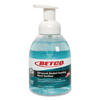 Betco® Clario Advanced Alcohol Foaming Sanitizer, 16.5 oz, Pump Bottle, Citrus Scent, 12/Carton Hand Sanitizer Pump Bottles, Foam - Office Ready