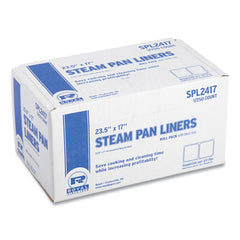 AmerCareRoyal® Steam Pan Liners, Includes Twist-Ties, 17" x 23.5", Clear, 250/Carton