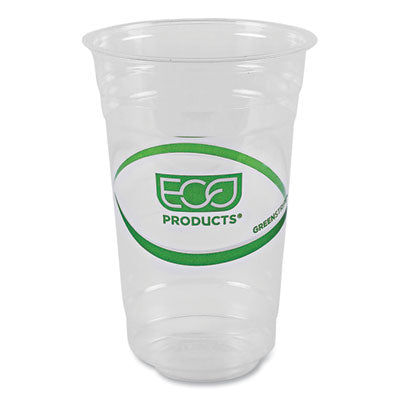 Eco-Products® GreenStripe® Cold Drink Cups, 20 oz, Plastic, Clear, 50/Pack, 20 Packs/Carton Cold Drink Cups - Office Ready