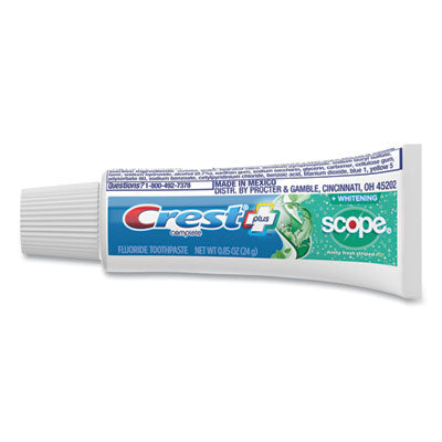 Crest® Complete Whitening Toothpaste + Scope, Mint, 0.85 oz Tube, 72/Carton Toothpaste - Office Ready
