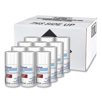 Boardwalk® Metered Air Freshener Refill, Cinnamon Sunset Scent, 7 oz Aerosol Spray, 12/Carton Aerosol Air Freshener/Odor Eliminator Refills - Office Ready
