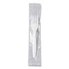 SOLO® Regal™ Mediumweight Cutlery, Individually Wrapped, Fork, Plastic, White, 1,000/Carton Disposable Forks - Office Ready