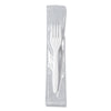 SOLO® Regal™ Mediumweight Cutlery, Individually Wrapped, Fork, Plastic, White, 1,000/Carton Disposable Forks - Office Ready