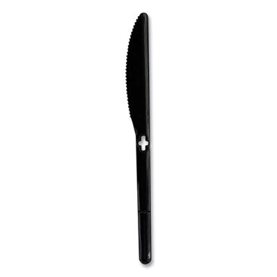 WeGo Knife WeGo PS, Knife, Plastic, Black, 1,000/Carton Disposable Knives - Office Ready