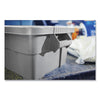 Rubbermaid® Commercial BRUTE® Tote with Lid, 14 gal, 27.5" x 16.75" x 10.75", Gray Covered Boxes & Bins - Office Ready