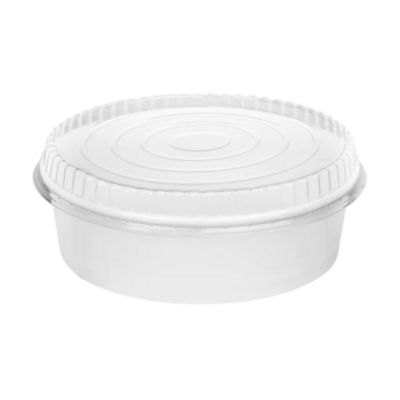 Karat® Plastic Lid for Food Bucket, Clear, Plastic, 270/Carton Takeout Food Containers - Office Ready