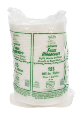 Dart® Quiet Classic Laminated Foam Dinnerware, Plate, 10
