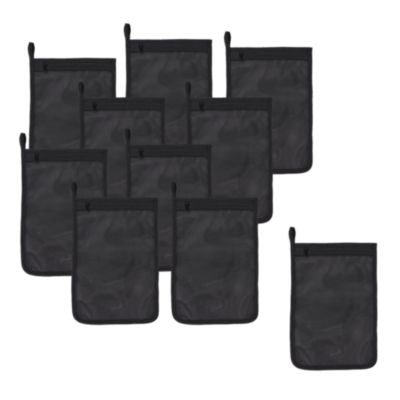 ergodyne® Arsenal 5718 Zippered Mesh Wash Bag, 8 x 10, Polyester, Black, 10/Pack Hand Tool Organizer Bags/Pouches - Office Ready