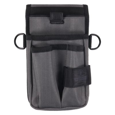ergodyne® Arsenal 5568 Belt Loop Tool Pouch with Device Holster, 4 Compartments, 5 x 2 x 8.5, Polyester, Gray Hand Tool Organizer Bags/Pouches - Office Ready