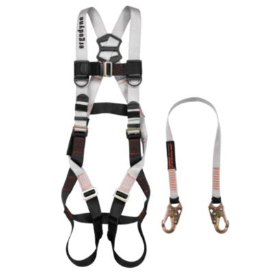 ergodyne® 3201 Harness + 4 ft Travel Restraint Lanyard 3197 + 31988 Harnesses - Office Ready