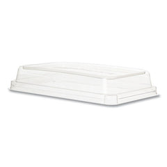 Eco-Products® Worldview™ 100% Recycled Content Lid, 10.82 x 10.71 x 1.83, Clear, Plastic, 200/Carton