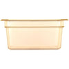 Carlisle StorPlus High Heat Food Pan, 8.7 qt, 10.38 x 12.75 x 6, Amber, Plastic Storage Food Containers - Office Ready