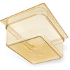 Carlisle StorPlus High Heat Food Pan, 8.7 qt, 10.38 x 12.75 x 6, Amber, Plastic Storage Food Containers - Office Ready