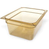 Carlisle StorPlus High Heat Food Pan, 8.7 qt, 10.38 x 12.75 x 6, Amber, Plastic Storage Food Containers - Office Ready