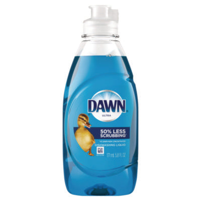 Dawn® Ultra Liquid Dish Detergent, Dawn Original, 5.8 oz Bottle, 18/Carton Manual Dishwashing Detergents - Office Ready