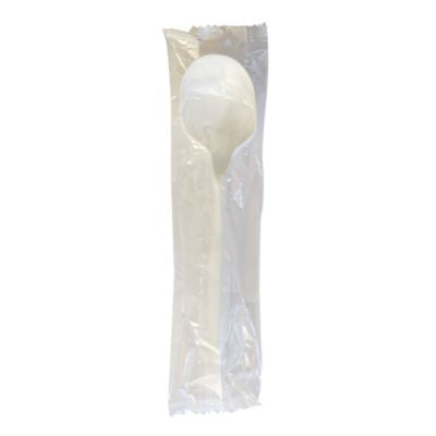 Boardwalk® Mediumweight Wrapped Polypropylene Cutlery, Soup Spoon, 4.86