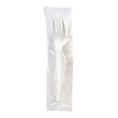 Boardwalk® Mediumweight Wrapped Polypropylene Cutlery, Fork, 5.51