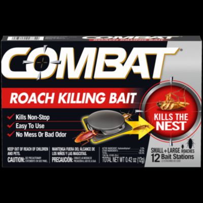 Combat® Roach Bait Insecticide, 0.42 oz, 12/Pack, 10 Packs/Carton Insect Killer Baits & Traps - Office Ready