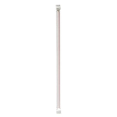 Boardwalk® Wrapped Jumbo Straws, 10.25", Polypropylene, Red, 2,000/Carton