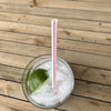 Boardwalk® Jumbo Straws, 7.75", Polypropylene, Red/White Striped, 12,500/Carton Unwrapped Straws - Office Ready