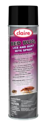 Claire® Bed Bug Killer, 16 oz Aerosol Spray, 12/Carton Insect Killer Aerosol Sprays - Office Ready