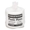 Tablemate® Plastic Dinnerware, Plates, 6" dia, White, 125/Pack Plates - Office Ready