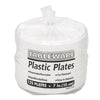Tablemate® Plastic Dinnerware, Plates, 7" dia, White, 125/Pack Plates - Office Ready
