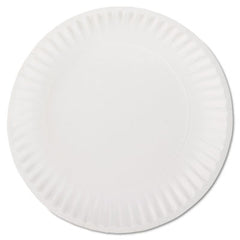 AJM Packaging Corporation Paper Plates, 9" dia, 100/Pack, 10 Packs/Carton