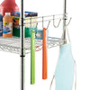 Alera® Wire Shelving Hook Bars, Five Hooks, 24" Deep, Silver, 2 Bars/Pack Shelving Units-Parts-Hooks/Clips - Office Ready
