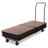 Alera® Chair/Table Cart, Metal, 600 lb Capacity, 20.86" x 50.78" to 72.04" x 43.3", Black Chair/Table Carts - Office Ready