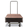 Alera® Chair/Table Cart, Metal, 600 lb Capacity, 20.86" x 50.78" to 72.04" x 43.3", Black Chair/Table Carts - Office Ready