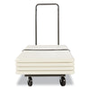 Alera® Chair/Table Cart, Metal, 600 lb Capacity, 20.86" x 50.78" to 72.04" x 43.3", Black Chair/Table Carts - Office Ready