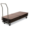 Alera® Chair/Table Cart, Metal, 600 lb Capacity, 20.86" x 50.78" to 72.04" x 43.3", Black Chair/Table Carts - Office Ready