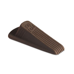 Master Caster® Big Foot® Doorstop, No Slip Rubber Wedge, 2.25w x 4.75d x 1.25h, Brown, 2/Pack