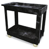 Rubbermaid® Commercial Service/Utility Carts, Two-Shelf, 34.13w x 17.38d x 32.38h, Black Carts & Stands-Maintenance Cart - Office Ready