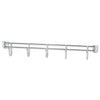 Alera® Wire Shelving Hook Bars, Five Hooks, 24" Deep, Silver, 2 Bars/Pack Shelving Units-Parts-Hooks/Clips - Office Ready