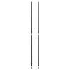 Alera® Wire Shelving Stackable Posts, 36 "High, Black, 4/Pack  - Office Ready
