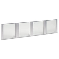 Alera® Glass Door Set For Hutch, 17w x 16h, Clear, 4 Doors/Set Hutch Accessories-Doors - Office Ready