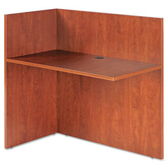 Alera® Valencia™ Series Reversible Reception Return, 44 1/8w x 23 5/8d x 41 1/2h, Medium Cherry