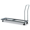 Alera® Chair/Table Cart, Metal, 600 lb Capacity, 20.86" x 50.78" to 72.04" x 43.3", Black Chair/Table Carts - Office Ready