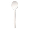 Dixie® Plastic Cutlery, Mediumweight Soup Spoons, White, 1,000/Carton Utensils-Disposable Soup Spoon - Office Ready