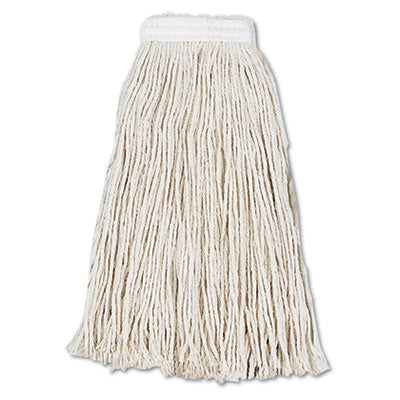 Boardwalk® Cut-End Wet Mop Heads, Cotton, #16, White, 12/Carton Mop Heads-Wet - Office Ready