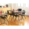 Alera® Rectangular Wood Folding Table, Rectangular, 71.88w x 29.88d x 29.13h, Mahogany Tables-Folding & Utility Tables - Office Ready