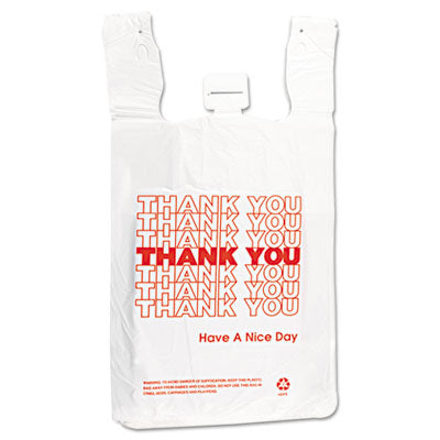 Inteplast Group HDPE T-Shirt Bags, 14 microns, 12