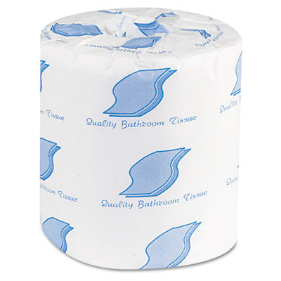 GEN Bath Tissue, Septic Safe, 2-Ply, White, 500 Sheets/Roll, 96 Rolls/Carton Tissues-Bath Regular Roll - Office Ready