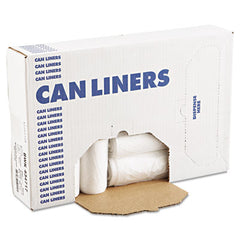 AccuFit® High-Density Can Liners with AccuFit® Sizing, 23 gal, 14 microns, 29" x 45", Natural, 25 Bags/Roll, 10 Rolls/Carton