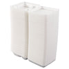 Dart® Foam Hinged Lid Containers, 3-Compartment, 7.5 x 8 x 2.3, White, 200/Carton Food Containers-Takeout Clamshell, Foam - Office Ready
