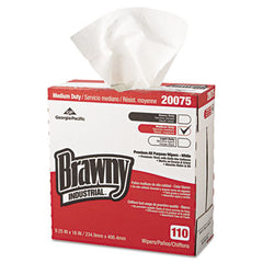 Brawny® Professional Tall Dispenser Premium All-Purpose DRC Wipers, 9 1/4 x 16, White, 110/Box 10 Boxes/Carton